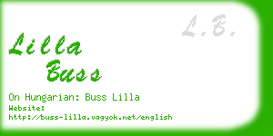 lilla buss business card